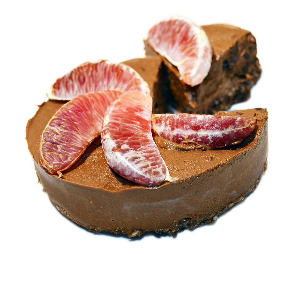 Chocolate Sapote Blood Orange Cheesecake LunaPic Transparency